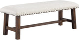 Office Star Callen Bench [CLN] Office Star Linen - Dark Walnut CLNDW-C72
