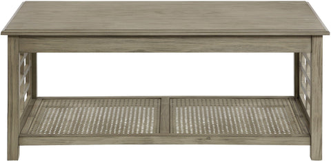 Office Star Cambridge Coffee Table [CAMBCT] Office Star Bone Finish CAMBCT-BNE