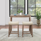 Office Star Celina 3-Piece Counter Height Set [CEL4222] Office Star Natural Wood/Light Brown Dining Sets CEL4222-NT
