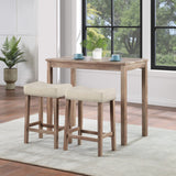 Office Star Celina 3-Piece Counter Height Set [CEL4222] Office Star Natural Wood/Light Brown Dining Sets CEL4222-NT