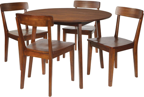 Office Star Chesterfield 5 Piece Dining Set [CHEDTK] Office Star Walnut CHEDTK-WA