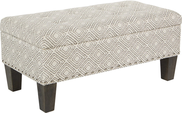 Office Star Clement Storage Bench [SB568] Office Star Charcoal Geo SB568-SK56