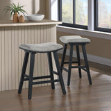Office Star Coley 24" Saddle Stool, 2-Pack [CLY24] Office Star Dining Chair