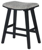 Office Star Coley 24" Saddle Stool, 2-Pack [CLY24] Office Star Graphite - Black Frame Dining Chair CLY24BK-RN1