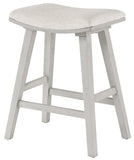 Office Star Coley 24" Saddle Stool, 2-Pack [CLY24] Office Star Linen - White Wash Frame Dining Chair CLY24WW-C72