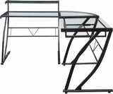Office Star Constellation L-Shape Desk [CSN6024GLD] Office Star Black CSN6024GLD