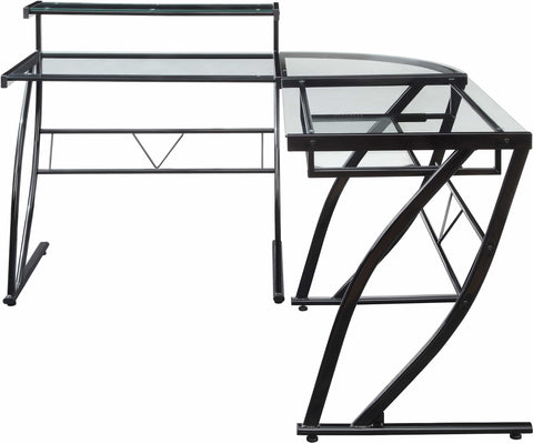 Office Star Constellation L-Shape Desk [CSN6024GLD] Office Star Black CSN6024GLD