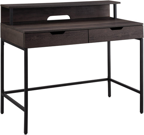 Office Star Contempo 40" Desk with 2 Drawers and Shelf Hutch [CNT44] Office Star Brown CNT44-AH