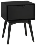 Office Star Copenhagen Accent Table w/ Drawer [CPH05] Office Star Black Accent Table CPH05-BK