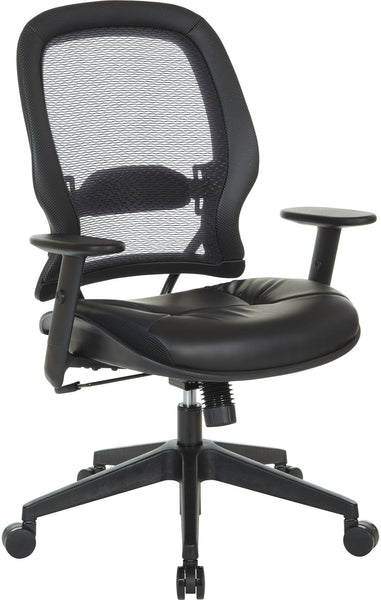 Office Star Dark Air Grid® Back Managers Chair [5790D] Office Star Dillon Black 5790D-R107