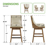 Office Star Darnel Faux Leather Counter Stool, 2-Pack [DNL2MK] Office Star Bar Stool