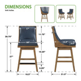 Office Star Darnel Faux Leather Counter Stool, 2-Pack [DNL2MK] Office Star Bar Stool
