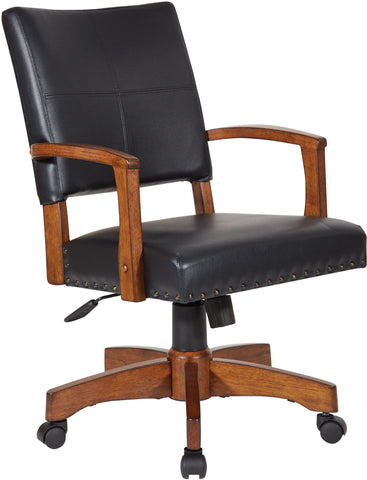 Office Star Deluxe Wood Bankers Chair [109MB] Office Star Black 109MB-BK
