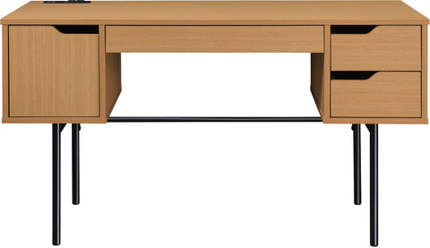 Office Star Denmark Executive Desk [DEN5422ED] Office Star Natural DEN5422ED-NT