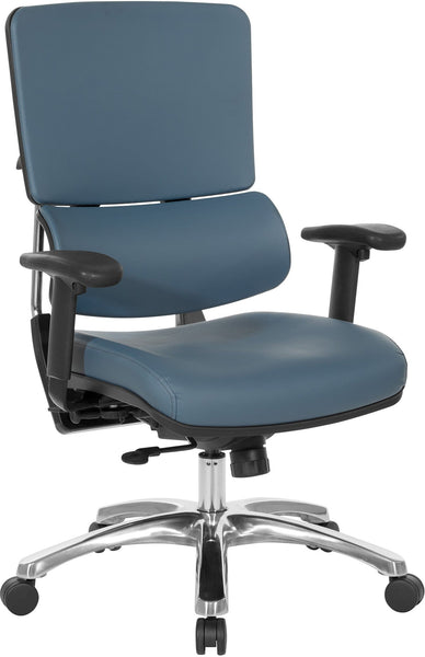 Office Star Dillon Seat and Back Managers Chair [99662CDB] Office Star Blue 99662CDB-R105