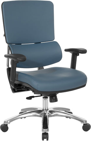 Office Star Dillon Seat and Back Managers Chair [99662CDB] Office Star Blue 99662CDB-R105