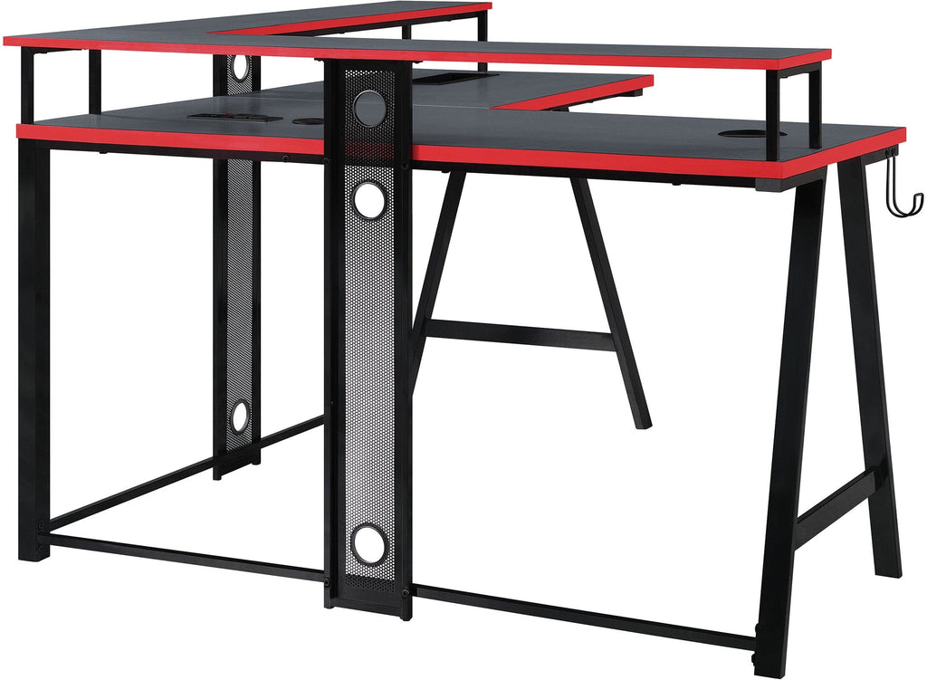 Office Star Disruptor L-Shape Gaming Desk [DSR5454GLD] – Office Chairs ...