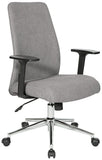 Office Star Evanston Office Chair [EVA26] Office Star Fog Fabric Office Chair EVA26-E17
