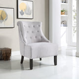 Office Star Evelyn Tufted Chair with Grey Wash Legs [SB586] Office Star Fog Accent Chair SB586-F51
