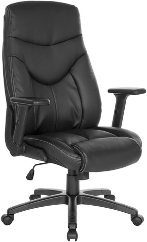 Office Star Exec Bonded Leather Office Chair [EC90200] Office Star Black EC90200-EC3