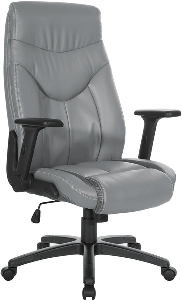 Office Star Exec Bonded Leather Office Chair [EC90200] Office Star Charcoal EC90200-EC42