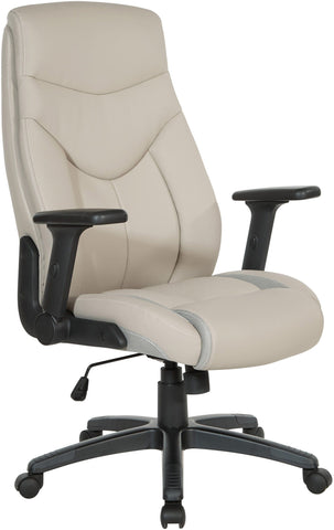 Office Star Exec Bonded Leather Office Chair [EC90200] Office Star Taupe EC90200-EC21