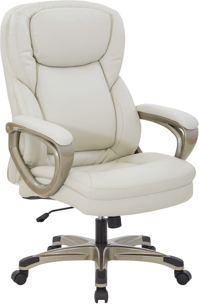 Office Star Exec Bonded Leather Office Chair [ECH6770] Office Star Cocoa / Cream ECH67701-EC28