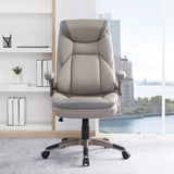 Office Star Exec Bonded Leather Office Chair with Nylon Base [ECH1705] Office Star Leather Office Chair