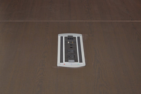 Office Star Expandable Tables Power/Data Unit, 2 Power, 2 Rj45 Cat. 6 Plus 6' Cord [EXP] Office Star EXP-POW1