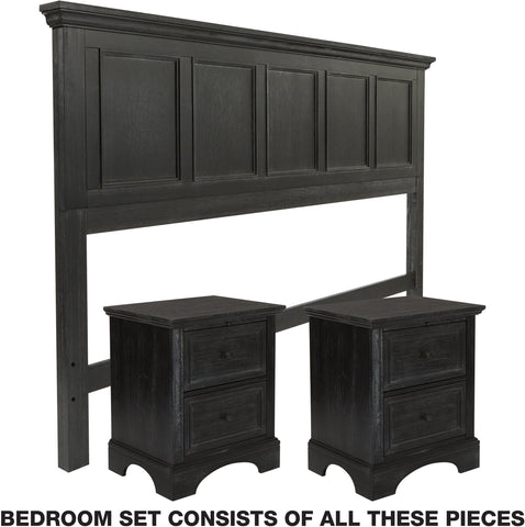 Office Star Farmhouse Basics Bedroom Set 3 pc [BP-4200-312B] Office Star BP-4200-312B
