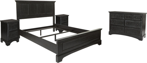 Office Star Farmhouse Basics Bedroom Set 4 pc [BP-4200-214B] Office Star BP-4200-214B