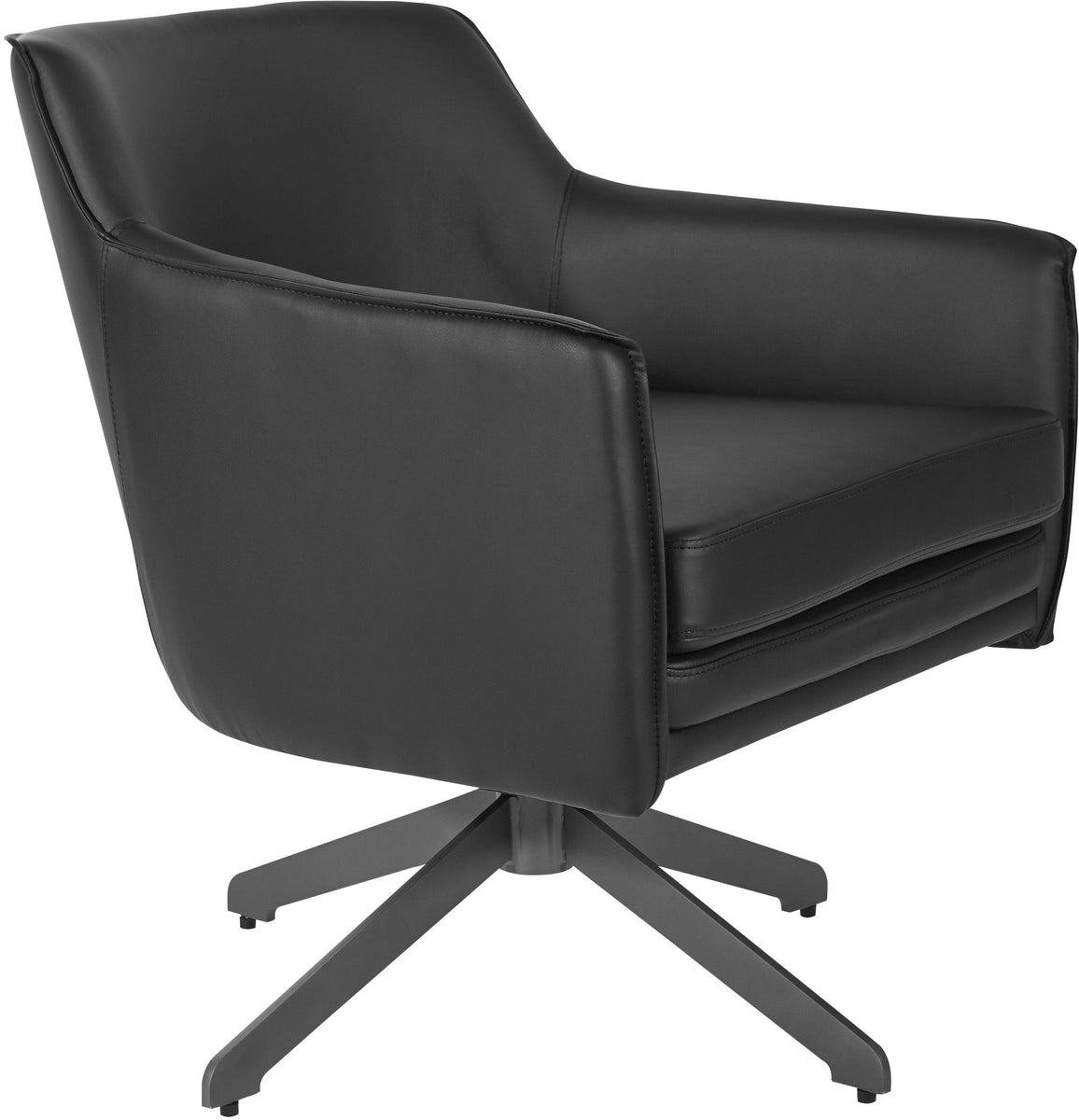 Office Star Faux Leather Guest Chair [FLH5974BK] Office Chairs