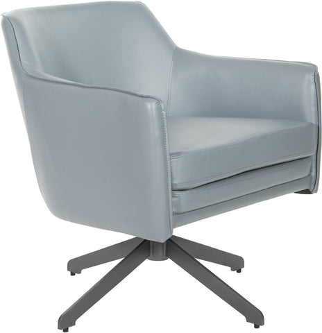 Office Star Faux Leather Guest Chair [FLH5974BK] Office Star Charcoal FLH5974BK-U42