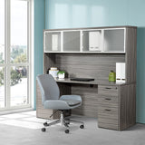 Office Star Faux Leather Home Office Chair with Chrome Base [FL61903C] Office Star Home Office Chair