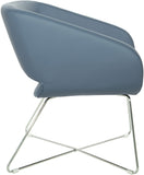 Office Star Faux Leather Lounge Chair [LRL] Office Star