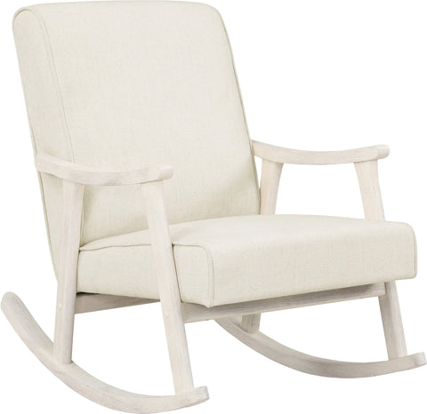 Office Star Gainsborough Rocker [GAN] Office Star Linen - Antique White GANAW-L32