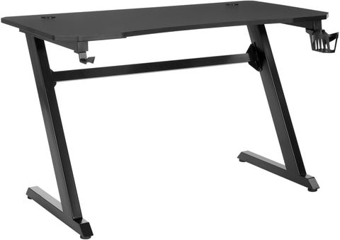 Office Star Ghost Battlestation Gaming Desk [GST25] Office Star Black Top - Black Legs GST25-BLK