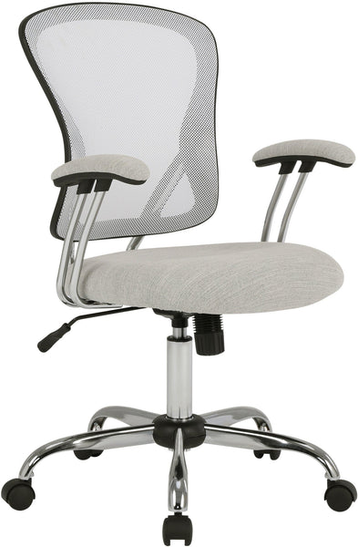 Office Star Gianna Task Chair [GNA26] Office Star White/Linen Stone GNA26-F22