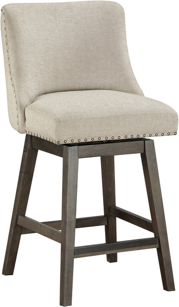 Office Star Granville 26" Swivel Stool [GVL26GY] Office Star Wheat / Grey GVL26GY-MC1