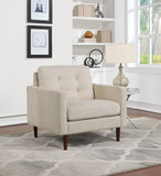 Office Star Grayburn Mid-Century Chair [GYB51] Office Star Cream Accent Chair GYB51-H18