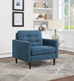 Office Star Grayburn Mid-Century Chair [GYB51] Office Star Navy Accent Chair GYB51-H16