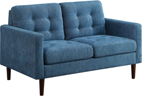 Office Star Grayburn Mid-Century Loveseat [GYB52] Office Star Navy GYB52-H16