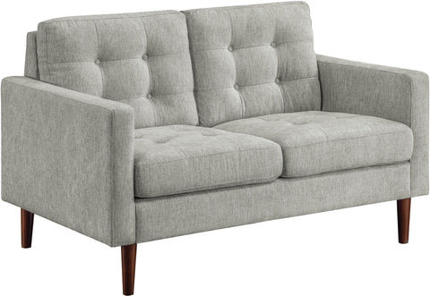 Office Star Grayburn Mid-Century Loveseat [GYB52] Office Star Smoke GYB52-H14