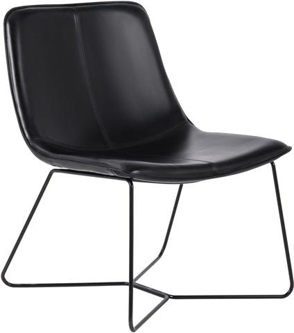 Office Star Grayson Accent Chair [GYS] Office Star Black Faux Leather - Black Base GYSB-B18