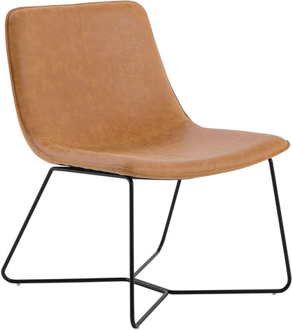 Office Star Grayson Accent Chair [GYS] Office Star Sand Faux Leather - Black Base GYSB-P42