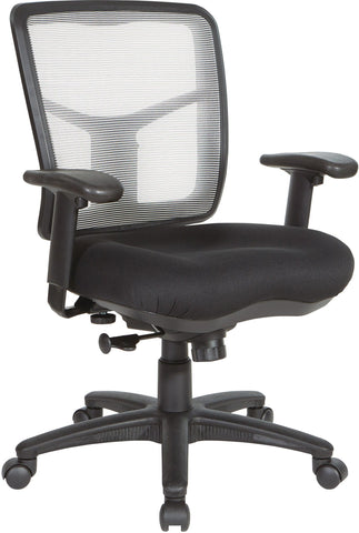 Office Star Grey Air Mist Mesh Back Chair [92555] Office Star White 92555-9206