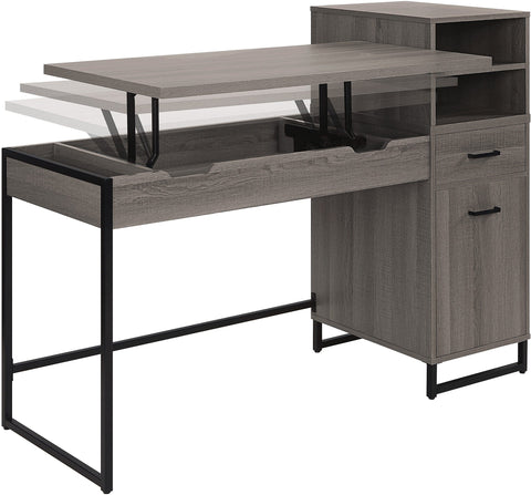 Office Star Hagney Lane Sit-To-Stand Desk [HGN784] Office Star Farm Oak HGN784-FK