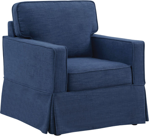 Office Star Halona Upholstered Armchair [HNA51] Office Star Navy HNA51-S66