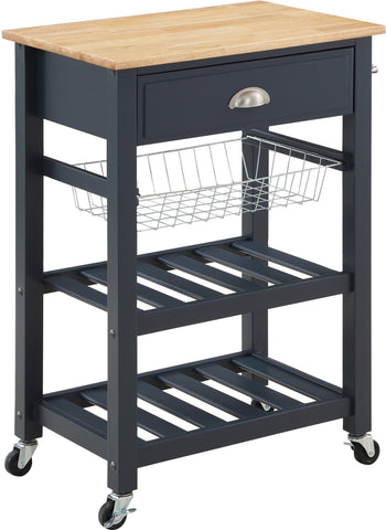 Office Star Hampton Kitchen Cart [HMPNW] Office Star Blue Stone HMPNW-70