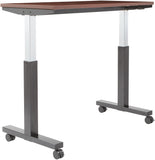 Office Star Height Adjustable Table 2/CTNS [PHAT24] Office Star 48" x 24" Mahogany Top - Black Base PHAT2448M3